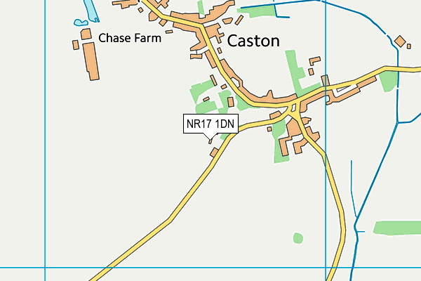 NR17 1DN map - OS VectorMap District (Ordnance Survey)