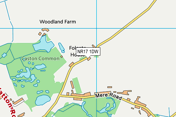 NR17 1DW map - OS VectorMap District (Ordnance Survey)