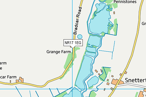 NR17 1EG map - OS VectorMap District (Ordnance Survey)