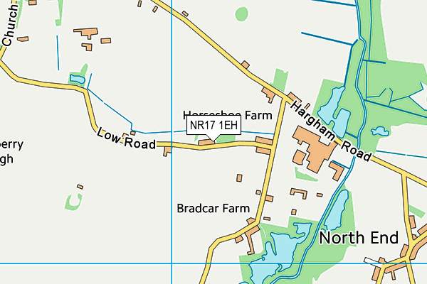 NR17 1EH map - OS VectorMap District (Ordnance Survey)