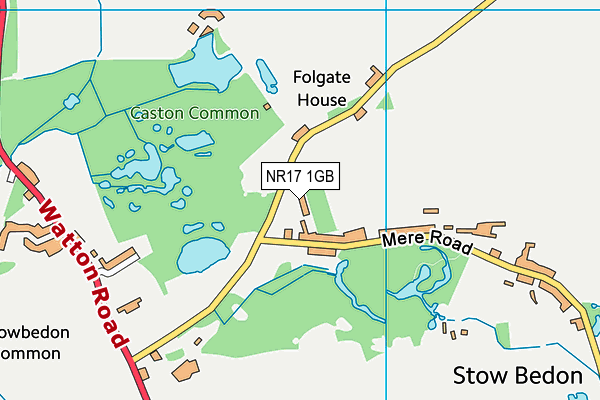 NR17 1GB map - OS VectorMap District (Ordnance Survey)