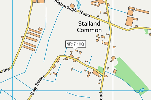 NR17 1HQ map - OS VectorMap District (Ordnance Survey)