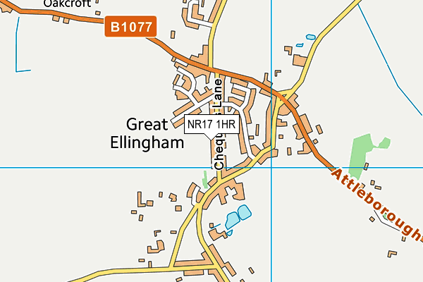 NR17 1HR map - OS VectorMap District (Ordnance Survey)