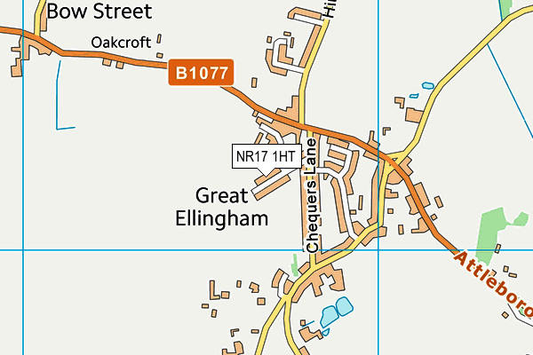 NR17 1HT map - OS VectorMap District (Ordnance Survey)