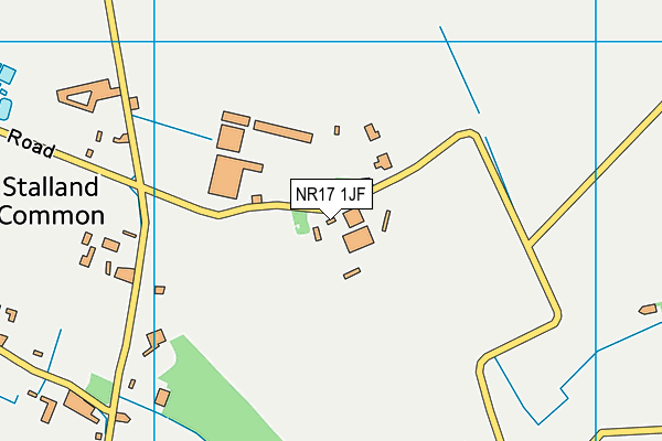 NR17 1JF map - OS VectorMap District (Ordnance Survey)