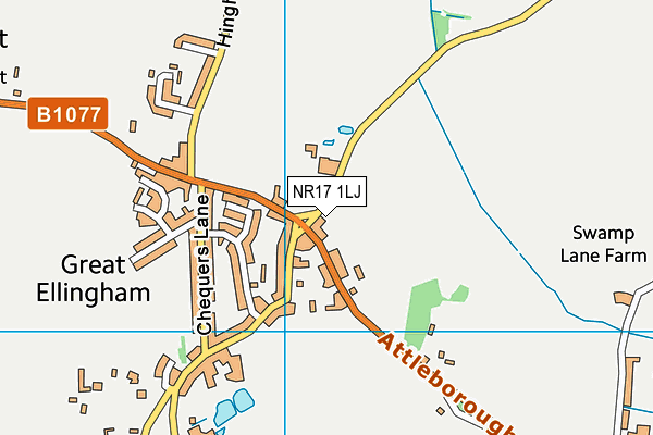 NR17 1LJ map - OS VectorMap District (Ordnance Survey)