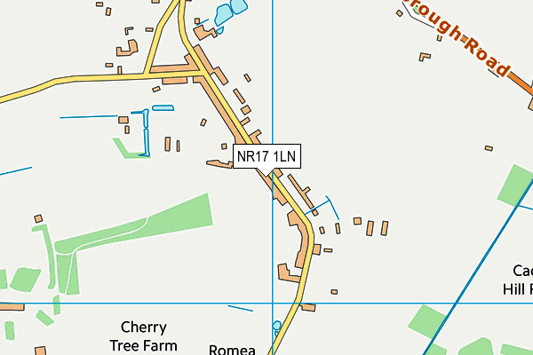 NR17 1LN map - OS VectorMap District (Ordnance Survey)