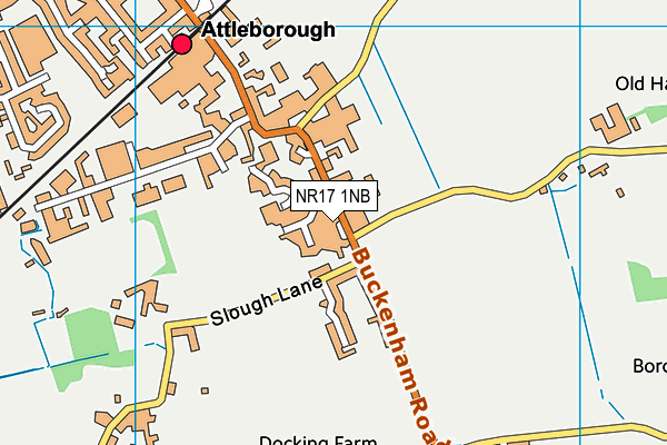 NR17 1NB map - OS VectorMap District (Ordnance Survey)