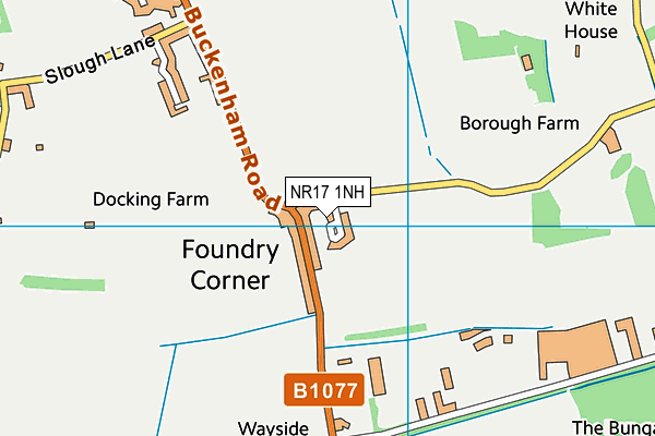 NR17 1NH map - OS VectorMap District (Ordnance Survey)