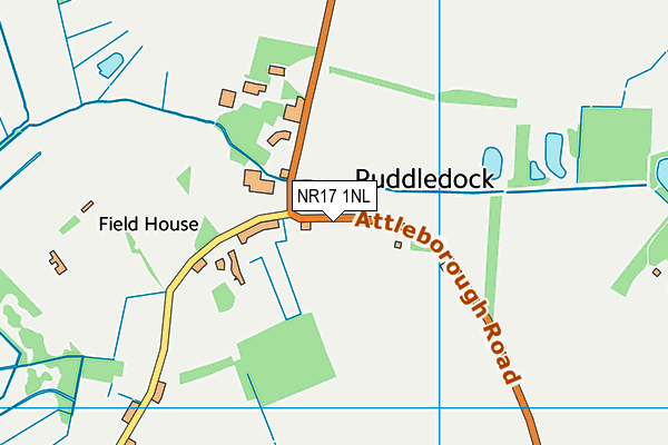 NR17 1NL map - OS VectorMap District (Ordnance Survey)