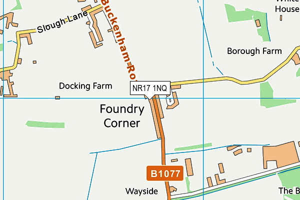 Map of FOUNDRY GROUNDWORKS LTD at district scale