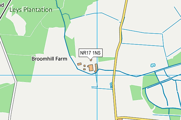 NR17 1NS map - OS VectorMap District (Ordnance Survey)