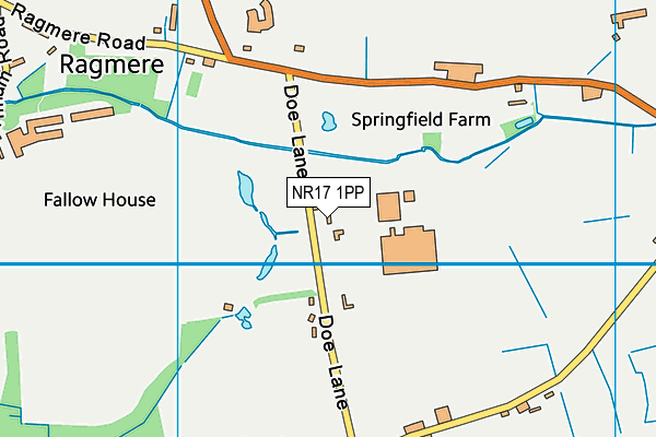 NR17 1PP map - OS VectorMap District (Ordnance Survey)