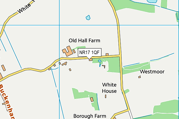 NR17 1QF map - OS VectorMap District (Ordnance Survey)