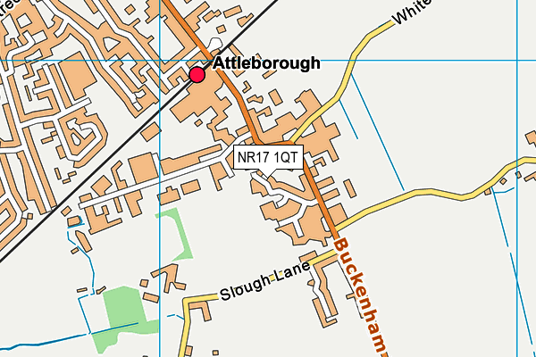 NR17 1QT map - OS VectorMap District (Ordnance Survey)