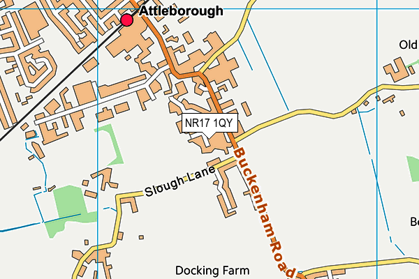 NR17 1QY map - OS VectorMap District (Ordnance Survey)