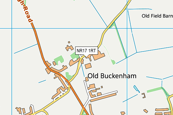 NR17 1RT map - OS VectorMap District (Ordnance Survey)