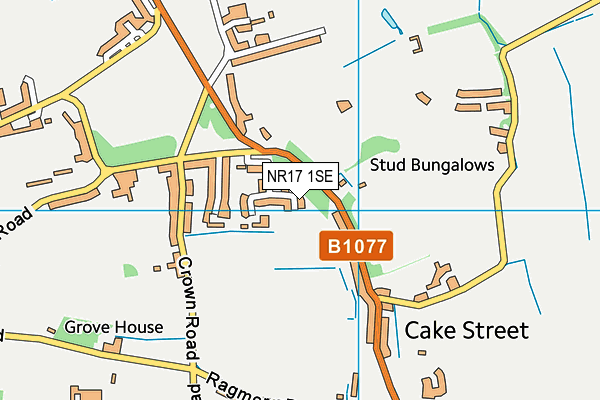 NR17 1SE map - OS VectorMap District (Ordnance Survey)