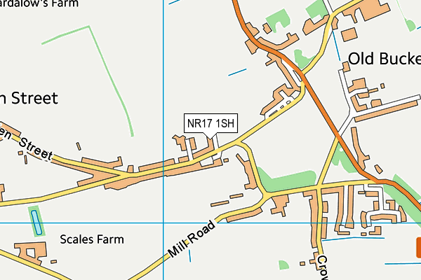 NR17 1SH map - OS VectorMap District (Ordnance Survey)