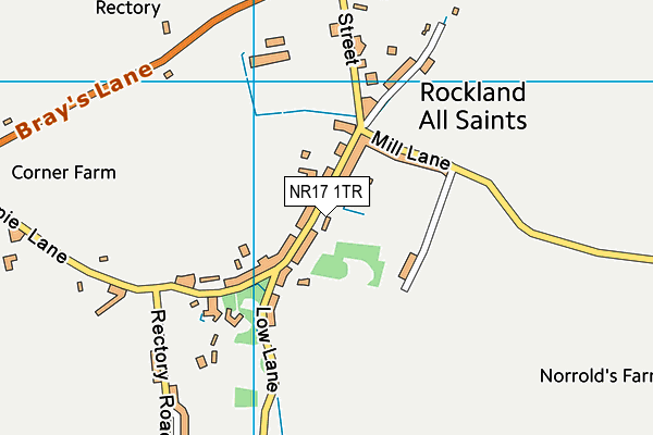 NR17 1TR map - OS VectorMap District (Ordnance Survey)