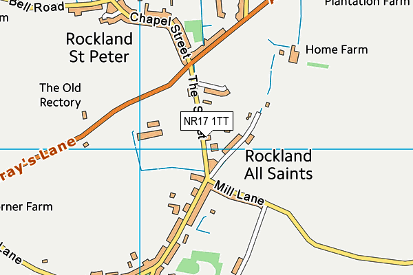NR17 1TT map - OS VectorMap District (Ordnance Survey)