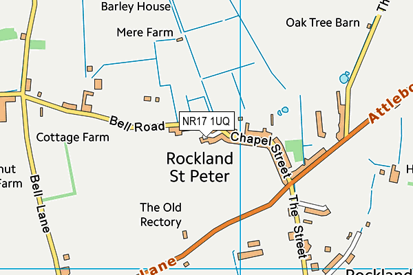 NR17 1UQ map - OS VectorMap District (Ordnance Survey)