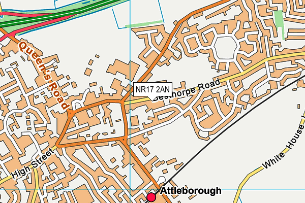 NR17 2AN map - OS VectorMap District (Ordnance Survey)