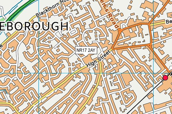 NR17 2AY map - OS VectorMap District (Ordnance Survey)