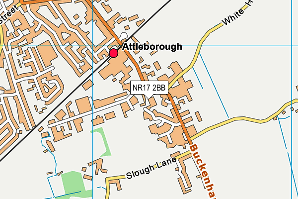 NR17 2BB map - OS VectorMap District (Ordnance Survey)