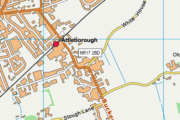 NR17 2BD map - OS VectorMap District (Ordnance Survey)