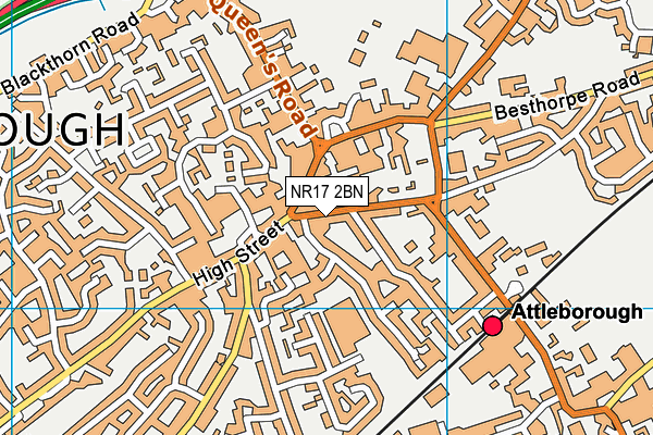 NR17 2BN map - OS VectorMap District (Ordnance Survey)
