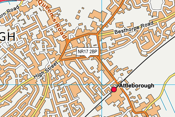 NR17 2BP map - OS VectorMap District (Ordnance Survey)