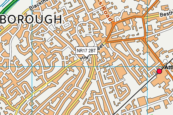 NR17 2BT map - OS VectorMap District (Ordnance Survey)