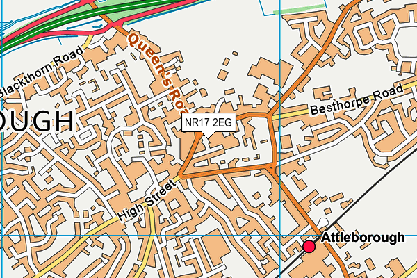 NR17 2EG map - OS VectorMap District (Ordnance Survey)