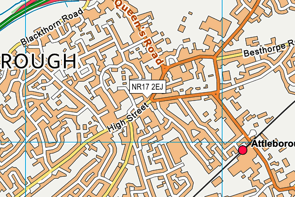 NR17 2EJ map - OS VectorMap District (Ordnance Survey)
