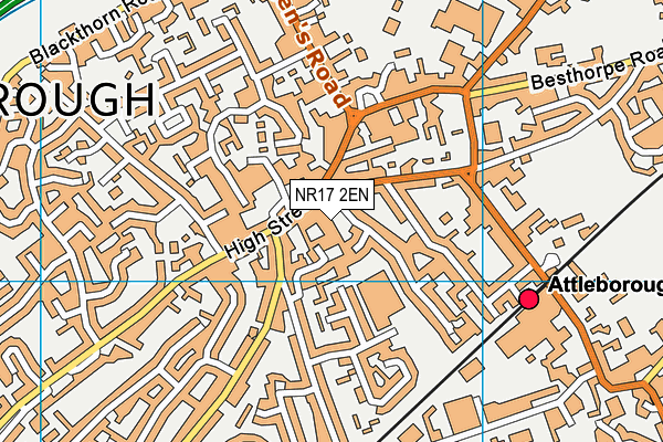 NR17 2EN map - OS VectorMap District (Ordnance Survey)