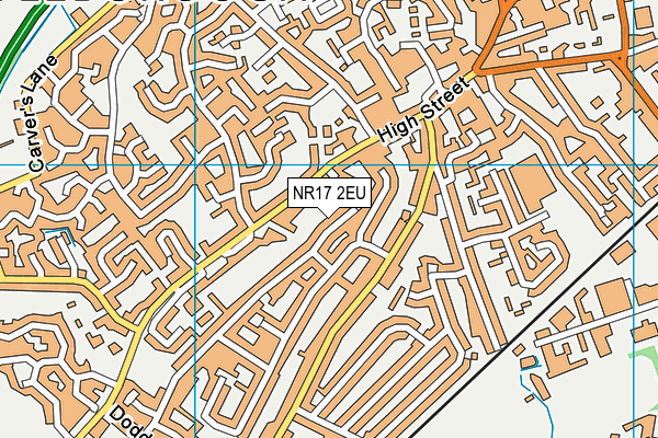 NR17 2EU map - OS VectorMap District (Ordnance Survey)