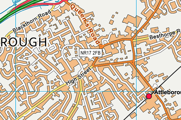 NR17 2FB map - OS VectorMap District (Ordnance Survey)