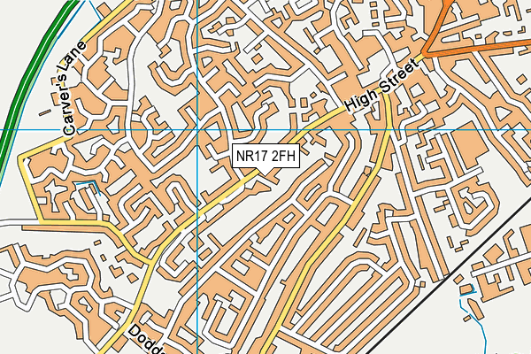 NR17 2FH map - OS VectorMap District (Ordnance Survey)