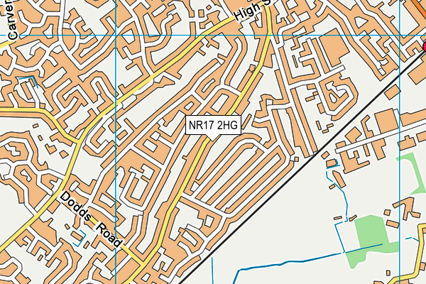 NR17 2HG map - OS VectorMap District (Ordnance Survey)