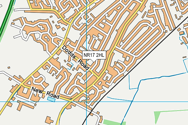 NR17 2HL map - OS VectorMap District (Ordnance Survey)