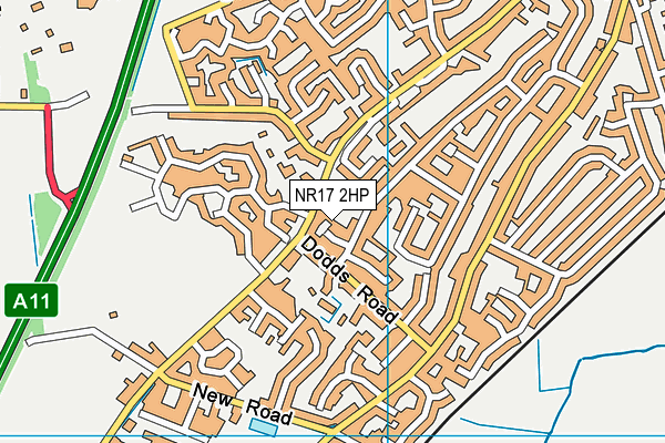 NR17 2HP map - OS VectorMap District (Ordnance Survey)