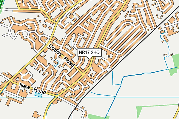 NR17 2HQ map - OS VectorMap District (Ordnance Survey)