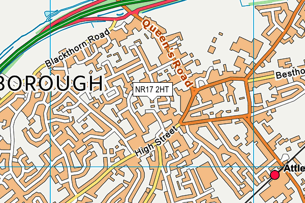 NR17 2HT map - OS VectorMap District (Ordnance Survey)