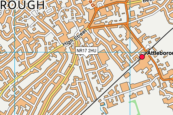 NR17 2HU map - OS VectorMap District (Ordnance Survey)