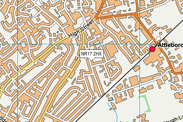NR17 2HX map - OS VectorMap District (Ordnance Survey)