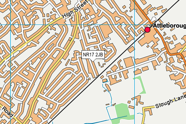 NR17 2JB map - OS VectorMap District (Ordnance Survey)