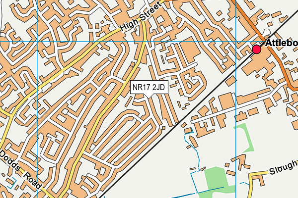 NR17 2JD map - OS VectorMap District (Ordnance Survey)