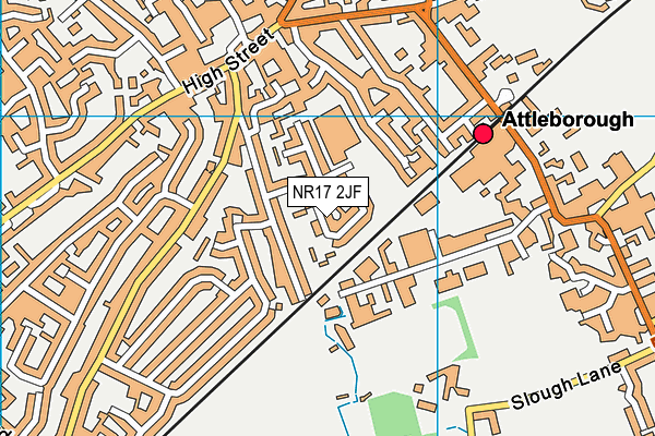 NR17 2JF map - OS VectorMap District (Ordnance Survey)