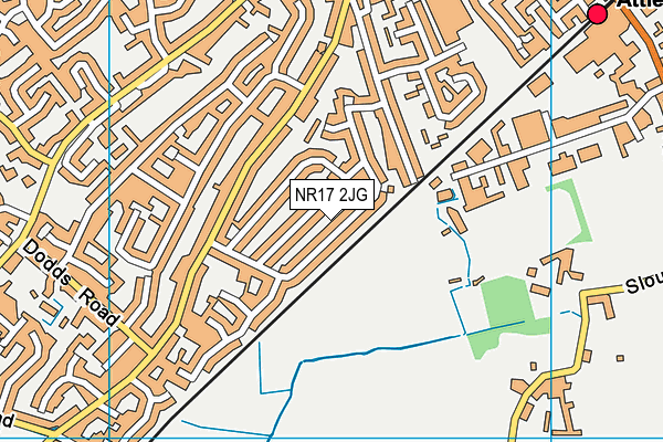 NR17 2JG map - OS VectorMap District (Ordnance Survey)